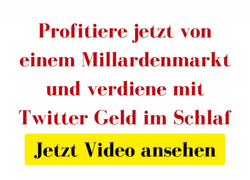 Vom Milliardenmarkt profitieren und mit Twitter Geld verdienen