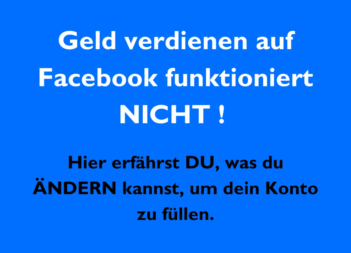 Affiliate Marketing auf Facebook ist tot – Wie du trotzdem oder gerade deswegen damit von zu Hause aus Geld verdienen kannst!