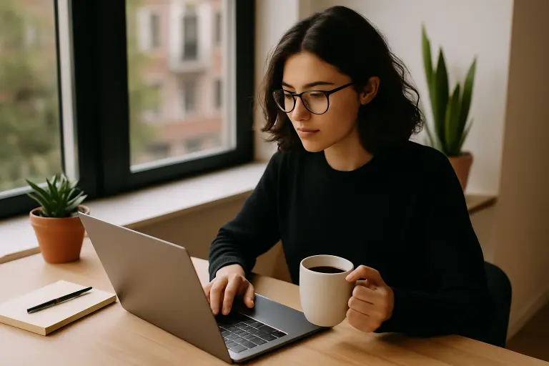 Freelancer verdient online Geld