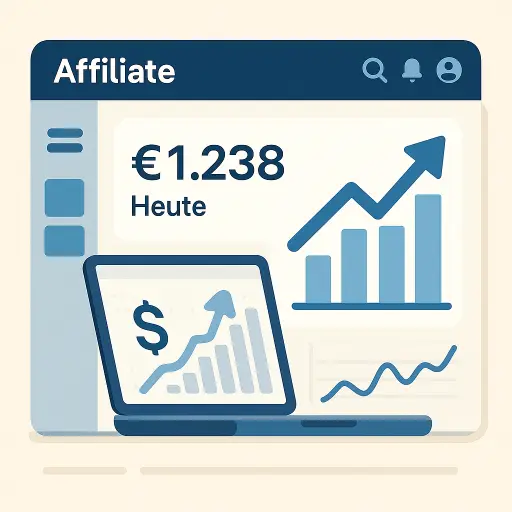 Mockup eines Affiliate-Dashboards