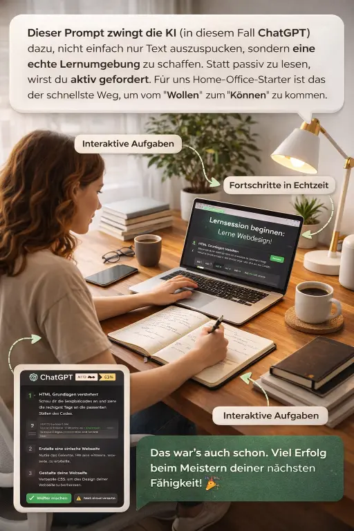 ChatGPT Prompt zum Lernen funktioniert