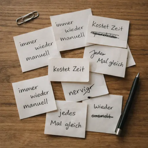 Zettel PostIts mit Beschwerden