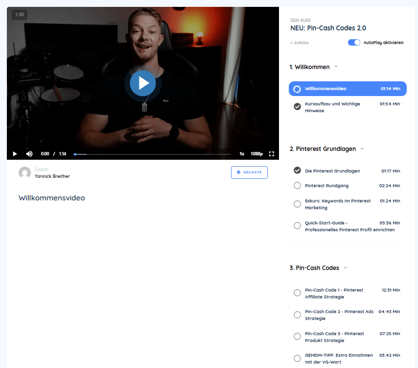 Pin-Cash Codes 2.0 Erfahrungen Kurs