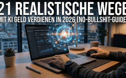 21 realistische Wege mit KI Geld verdienen Titelbild