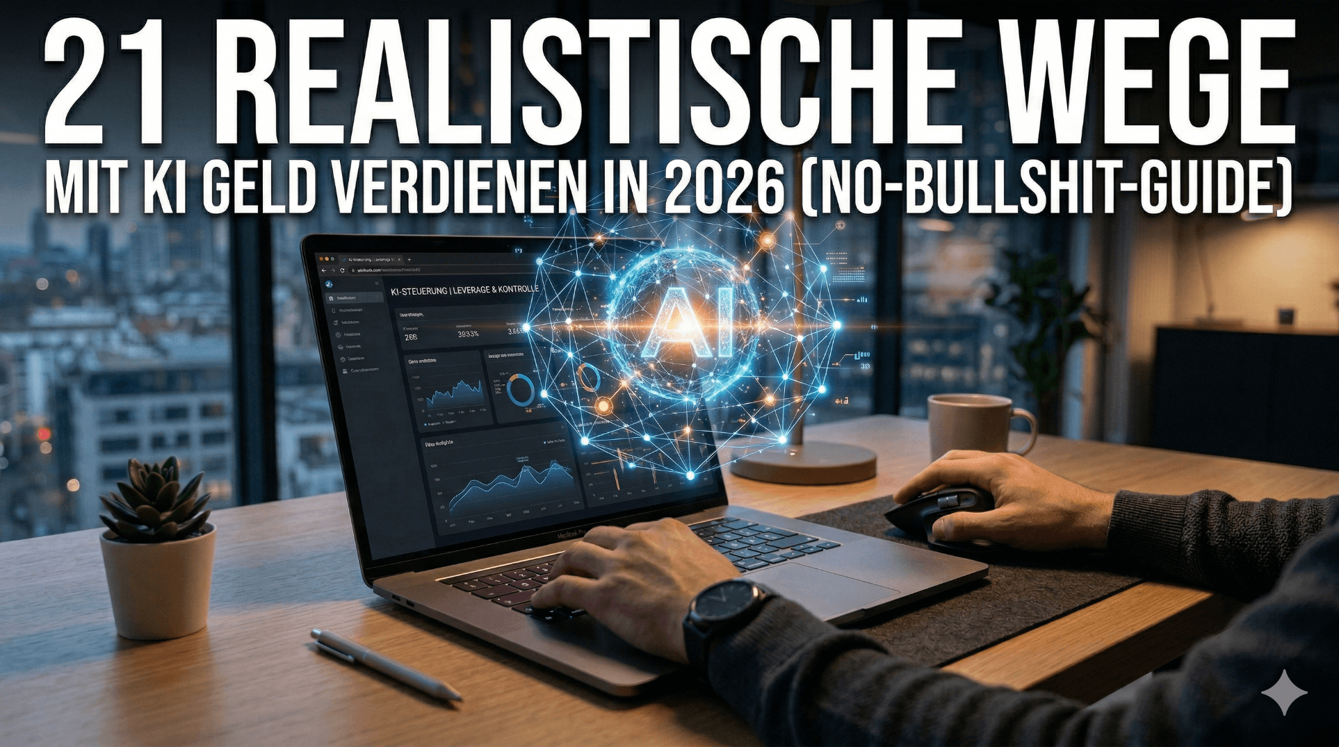 21 realistische Wege mit KI Geld verdienen in 2026 (No-Bullshit-Guide)