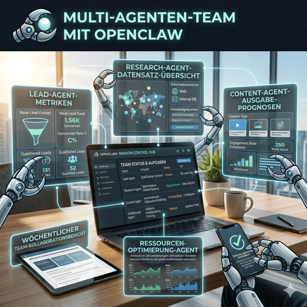 Mulit Agent Team mit OpenClaw